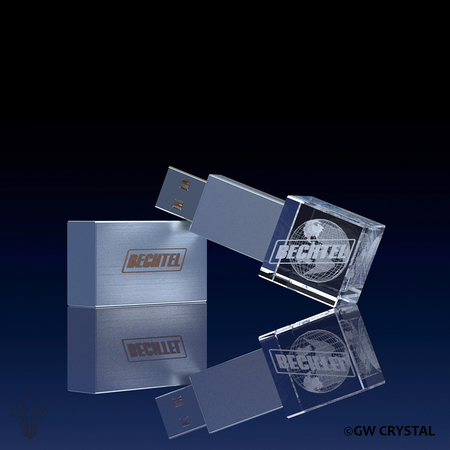 Cube Crystal Flash Drives