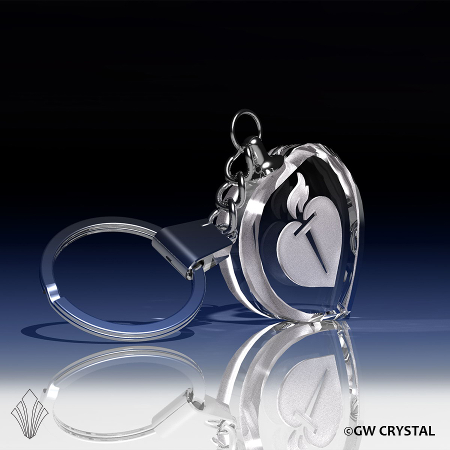 Heart Crystal Keychains Heart Crystal Keychains
