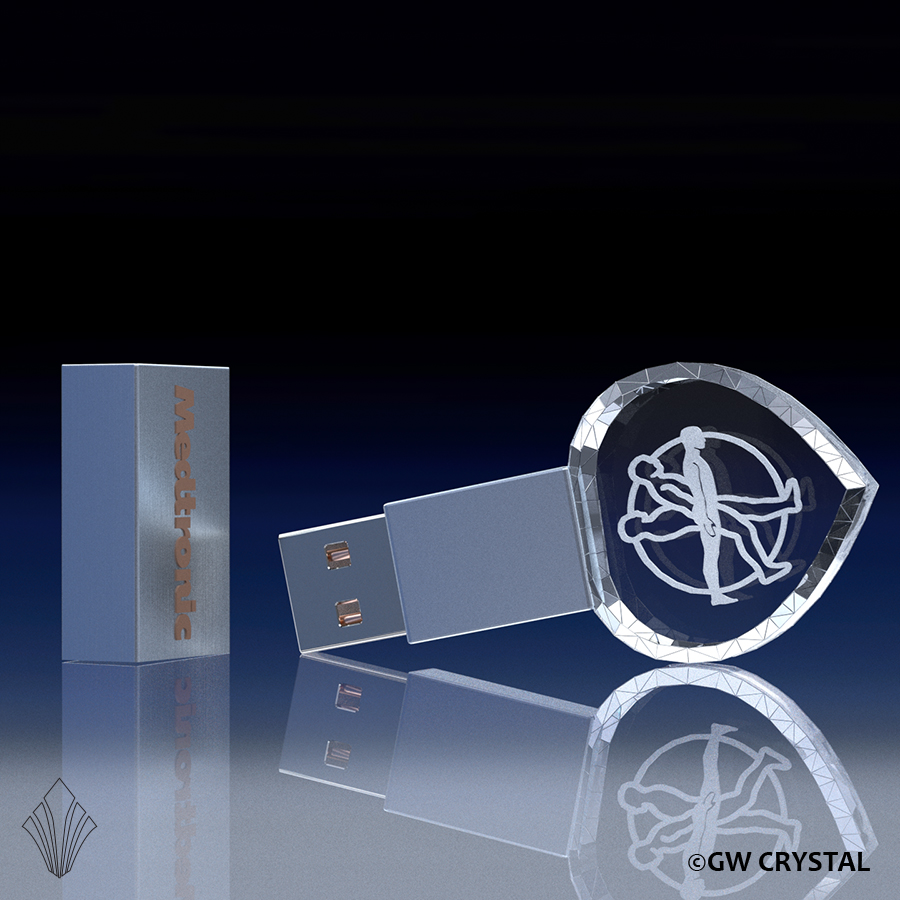 Heart Crystal Flash Drives