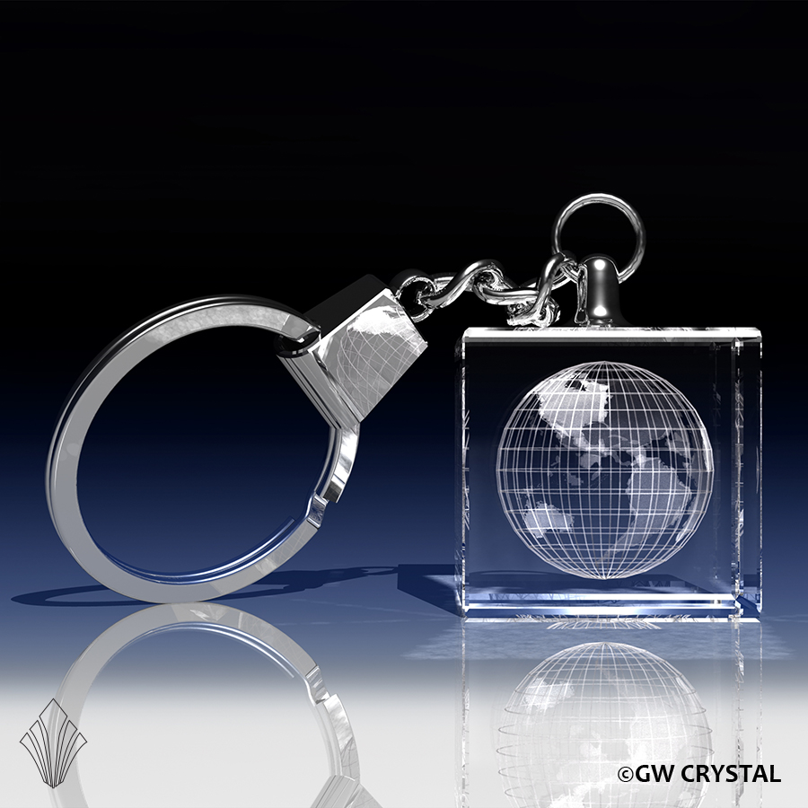 Cube Crystal Keychains