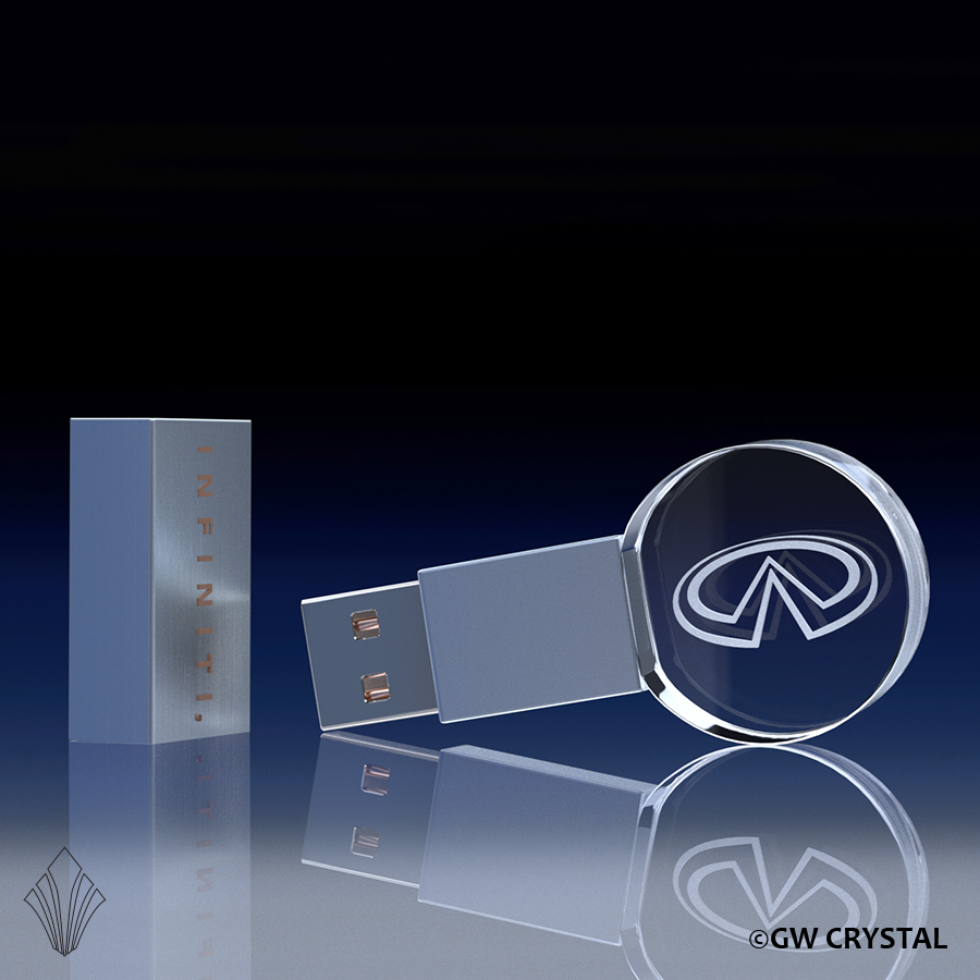 Circular Crystal Flash Drives