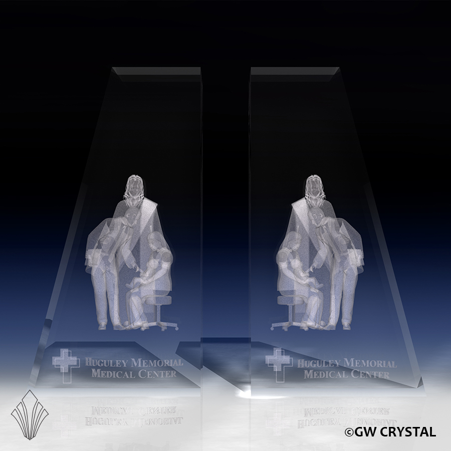 Apex Crystal Book End Sets