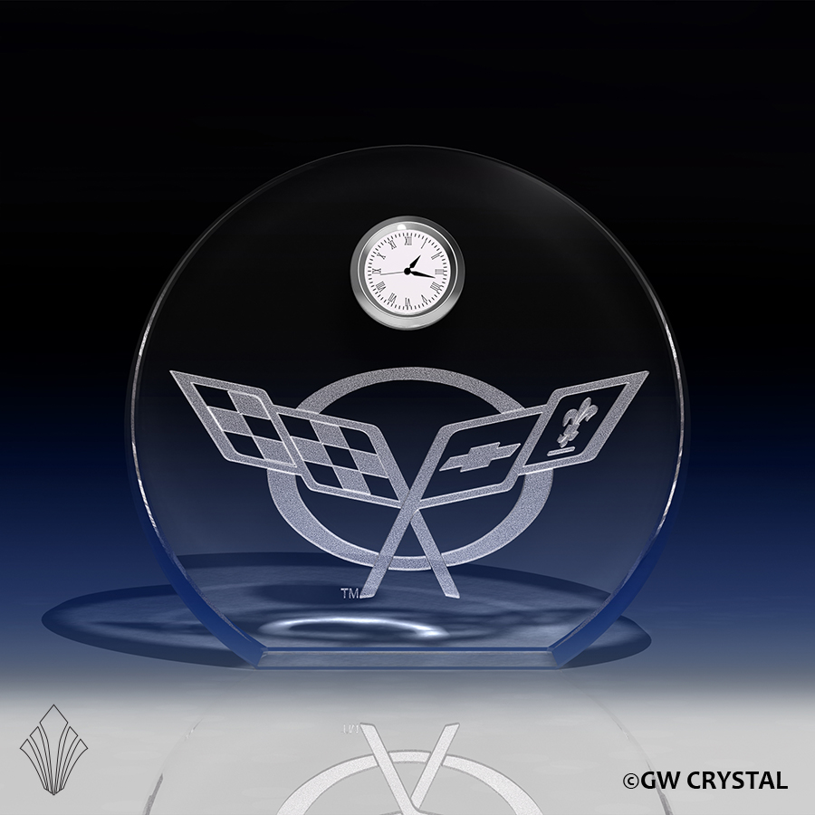 Circular Crystal Clock