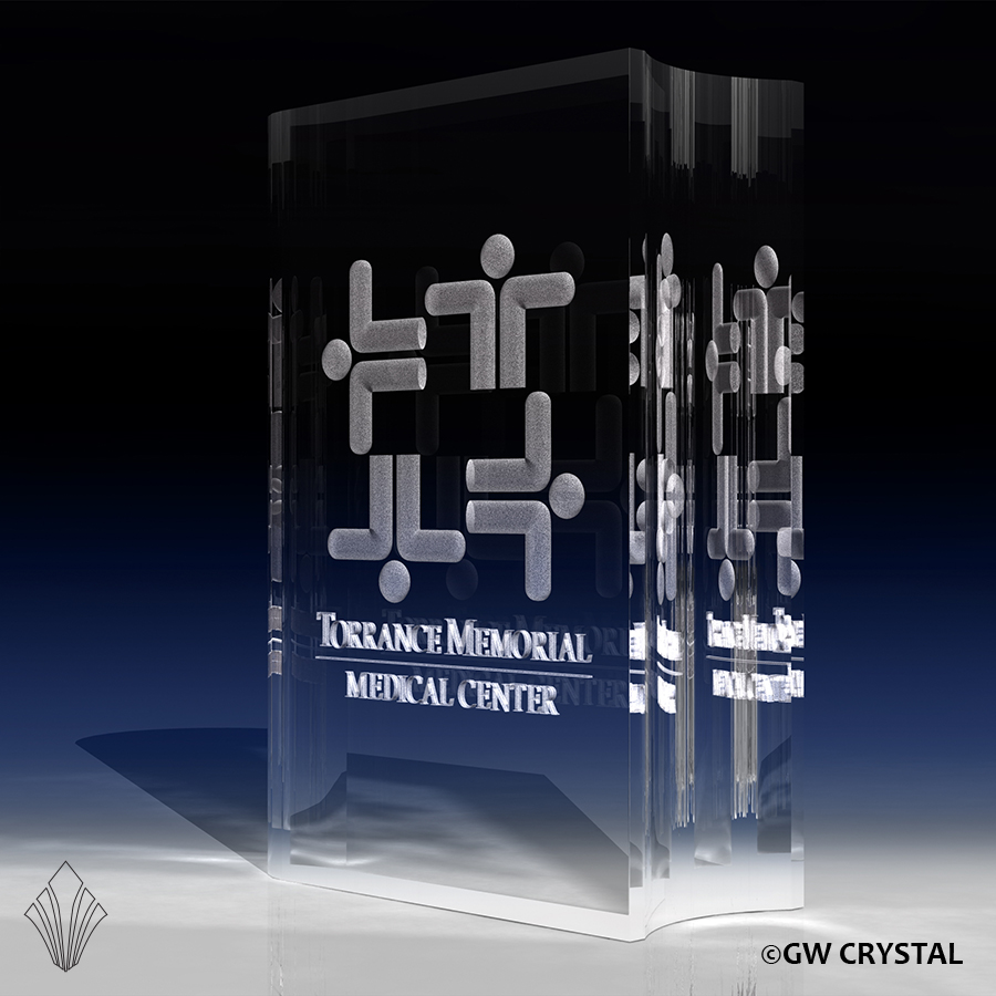 Book Shape Crystal Award Right 45 900 X 900