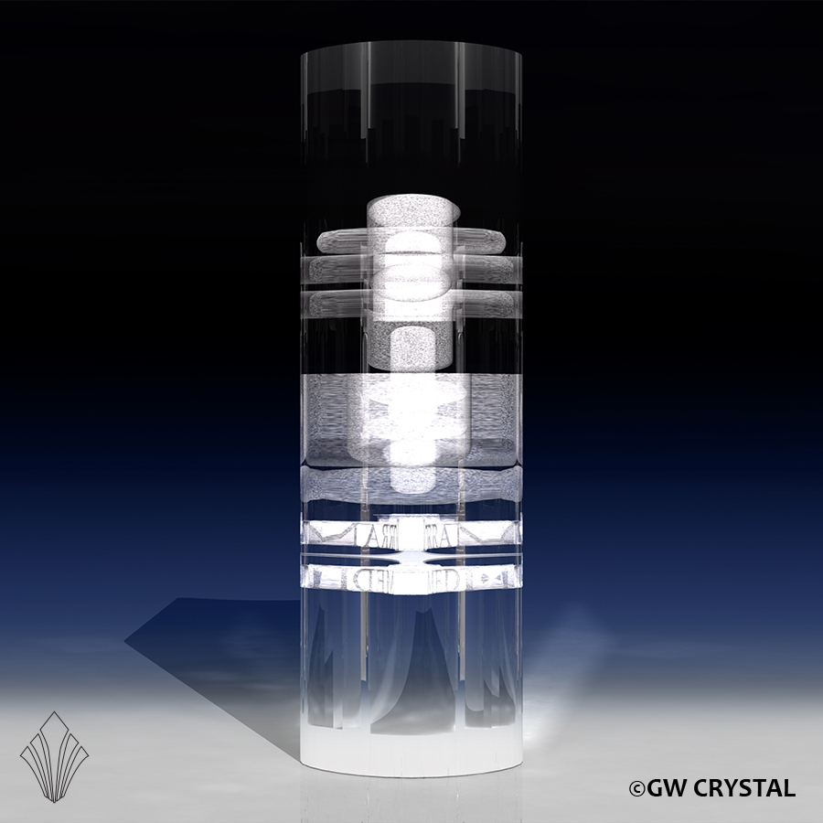 Book Shape Crystal Award Side 900 X 900