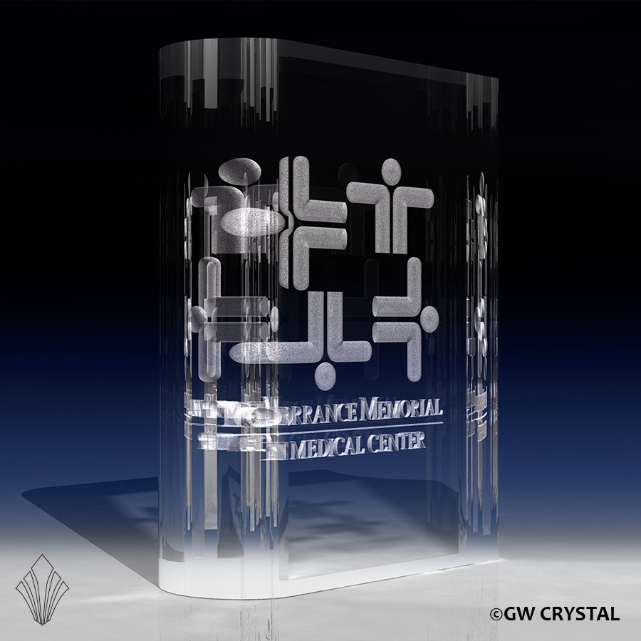 Book Shape Crystal Awards